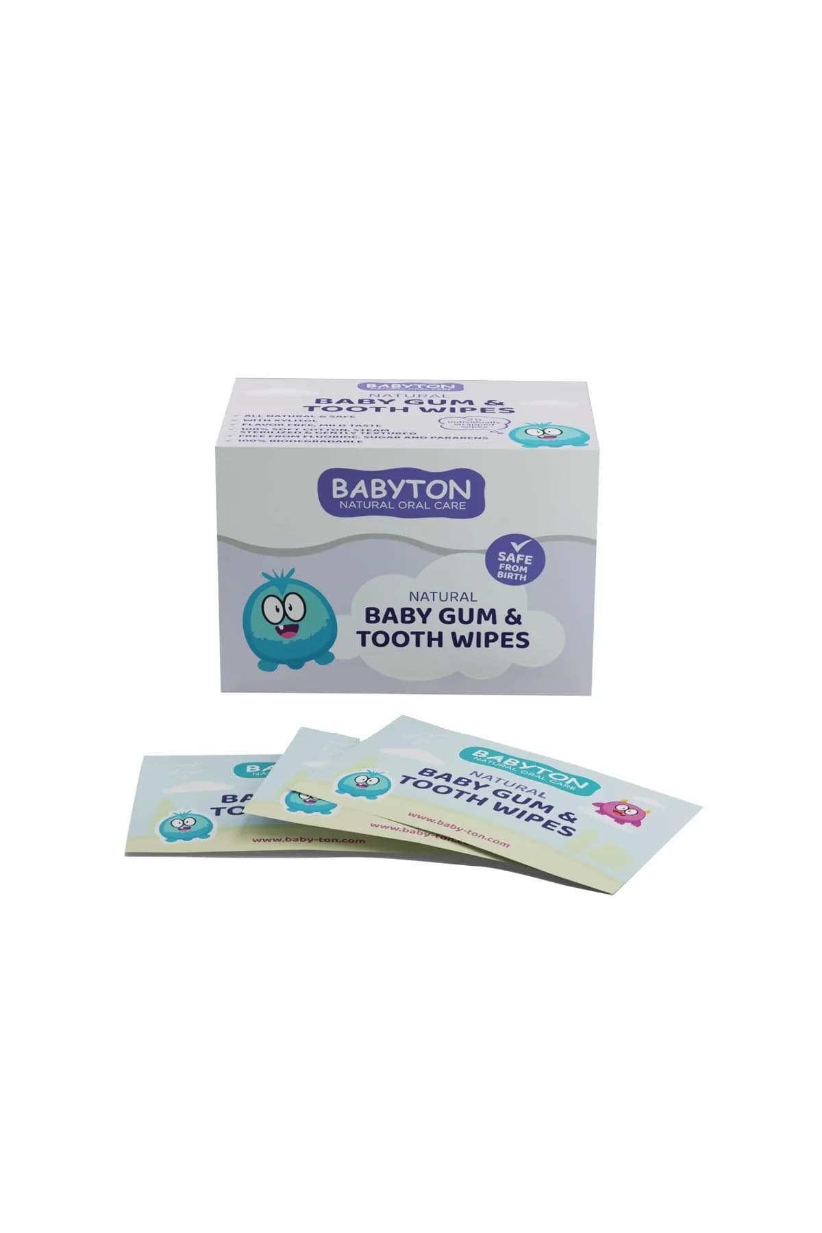 Babyton peceta per pastrimin e gojes se bebit