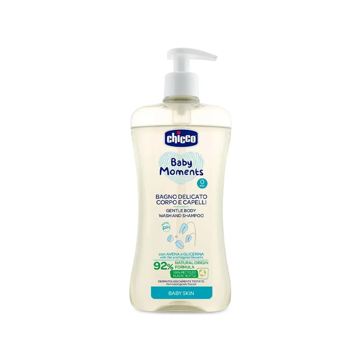 Chicco Baby Moments Shampo delikate për flokët dhe trupin