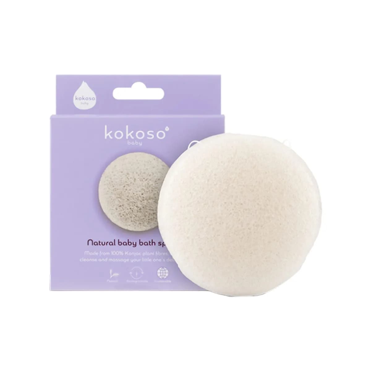 Kokoso  Natural Konjac Baby Bath Sponge